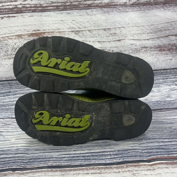 Ariat Fatbaby Green Croc & Blue Suede Western Cowgirl Boots 14746 Women’s Size 6 - Picture 7 of 9